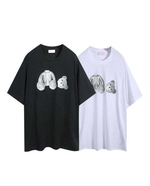 2021 Newted Bear High T Shirt Street Fashion Angel Patrón para hombre Manga corta suelta Impreso Pareja Vestido Algodón Palma Patter4357384