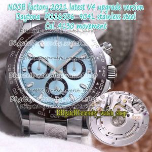 2021 NF V4 versie 904L stalen kast armband CAL 4130 SA4130 chronograaf automatisch kastanjebruine keramische bezel herenhorloge 116506 e271c