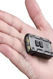 2021 nitecore TIP SE Mini luz de botón de llave de metal con clip 700LMs 2x P8 LED Antorcha de bolsillo EDC TypeC Linterna recargable USB 216451118
