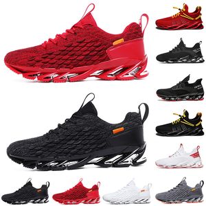 2021 Hommes non marques Femmes Chaussures de course Blade Slip on Triple Black Blanc All Red Grey Gray Terracotta Warriors Mens Gym Trainers Outdoor Sports Sneakers Taille 39-46