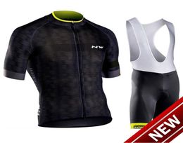 2021 NW Team Cycling Sleeves Jersey Bib Shorts Sets New Arrival Men Clothing Breathable Summer MTB Bicycle Wear U413094815701
