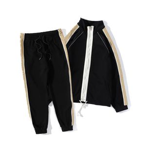 2021 Nwe hommes survêtement luxe femmes survêtements + pantalons costume de sport à manches longues poche course décontracté homme vêtements hommes tenues ensembles