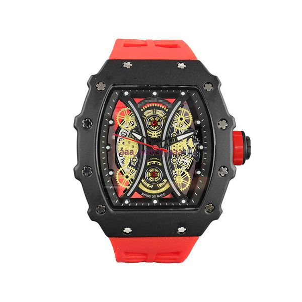 2021 en vente montre pour hommes Montre Homme bande de Silicone montre-bracelet à Quartz homme mode étanche sport luxe hommes montres Reloj hombre6