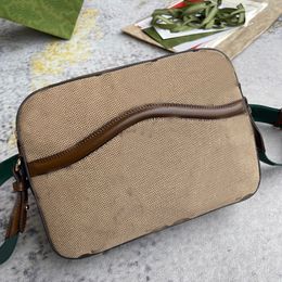 Heren retro mini Tote Messenger Bags G Envelope Schouder Corss Body Cross Body Hand Handtas MAN Damesontwerper Echt lederen canvas Purse