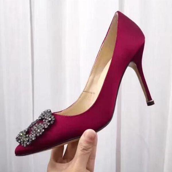 2021 fête mariage chaussures mariée femmes dames sandales mode Sexy chaussures habillées bout pointu talons hauts en cuir paillettes pompes