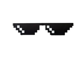 Lunettes de soleil pixelisées en mosaïque, jouets à la mode pour femmes et hommes, lunettes de fête Thug Life, Vintage, 2021