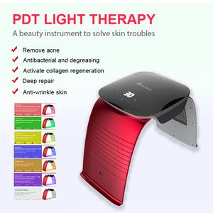 2021 Draagbare 7 Kleur PDT LED Licht Therapie Body Care Machine Gezicht Huidverjonging Facial Beauty Spa Photodynamische producten voor thuisgebruik