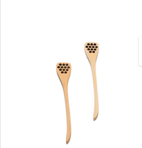 Cuillère à miel en bois à Long manche, pratique, bâton de mélange, trempette pour pot de miel, café, lait, thé, fournitures de barre d'agitation, outils de cuisine, 2021