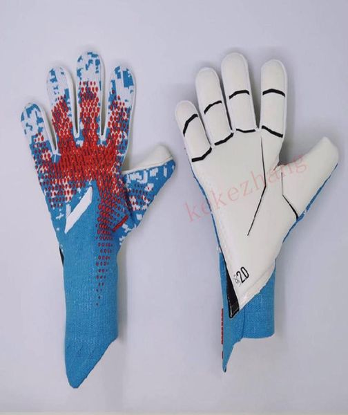 2021 Gants de gardien de but pour hommes professionnels sans protection des doigts Gants de gardien de but de football en latex épaissi Femmes Gardien de but de football 4542822