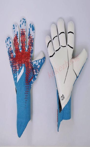 2021 Gants de gardien de but pour hommes professionnels sans protection des doigts Gants de gardien de but de football en latex épaissi Femmes Gardien de but de football 3316314