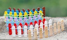 2021 Promotion Mini Fencing Fence Fairy Garden Garden Miniatures Gnome Moss Terrariums Bouteille Bouteille Bouteille Résine Artisanat Décoration pour 2431657