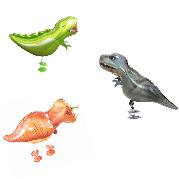 2021 Qualité Dinosaure Ballon Hélium Marche Animaux Feuille Ballons Avec Grande Taille Pour Enfants Fête D'anniversaire Fournitures Cadeau Ballon Jouets