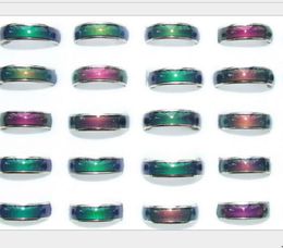 2021 Kwaliteit Gemengde maat 100 stuks Kleurverwisselbare stemmingsring 6 mm breed26gpc6185736