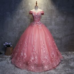2021 Robes de quinceanera Appliques élégantes beaux fête Prom Floral imprimer des robes de bal à imprimé vestide de 15 anos QC1468 305H