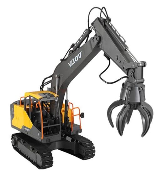 2021 RC Excavadora 116 Excavadora de aleación 17CH Grandes camiones RC Excavadora de simulación Vehículo de control remoto eléctrico Juguete para niños Regalo Gi4778113