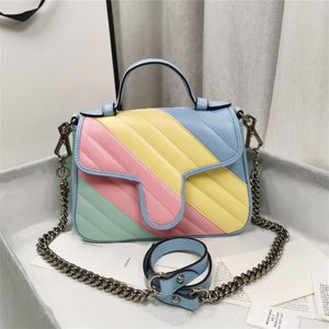 2021 Cuir véritable Haute qualité Femmes Lady Fashion Marmont Sacs Véritable Cuir Bandoulière Sacs à main Sacs à dos Sac à dos fourre-tout Sac à bandoulière