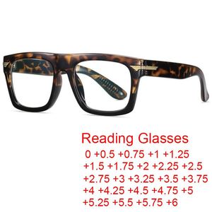 Gafas de sol 2021, gafas de lectura cuadradas Retro de diseñador, gafas de bloqueo de luz azul, lentes transparentes, gafas graduadas, dioptrías de 0 a +6,0