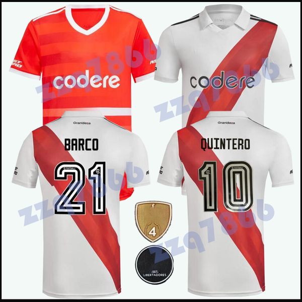 2023 RIVER PLATE PRATTO BARCO maillot de football MARTINEZ CAVENAGHI SCOCCO QUINTERO 22 23 Plates Home away PEREZ Football concept shirt Hommes Kits enfants