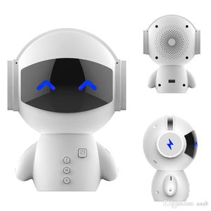 Haut-parleur Bluetooth robot avec banque d'alimentation - Fonction Bluetooth intelligente portable avec nouvelle date