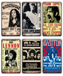 2021 Rock n Roll Music Metal Painting Affiche Mur TN Sign Vintage Top Stars Scarf Sticket Chic Man Cave Living Room Home Pub Mur 6405014