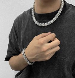 2021 Rock Sugar Cuba Collar de diamantes y Accsori Japón y Corea del Sur Wang Jiaer mismo collar de moda Hip Hop Boys JE2384749