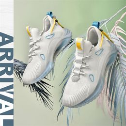 2021 Running Schoenen Antislip Tennis Mannen Wit Zwart Zomer Koreaanse Mode Casual Schoen Grote Size Ademend Sneakers Run-Shoe # A0004