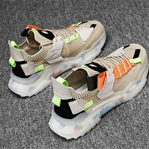 2021 Running Shoes Dik-Soled Daddy Male Zomer Koreaanse Mode Casual Schoen Grote Size Ademend Sneakers Run-Shoe # A000120