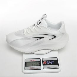 2021 Running Shoes Dik-Soled Luminous Men Wit Zwart Zomer Koreaanse Mode Casual Schoen Grote Size Ademend Sneakers Run-Shoe # A0001