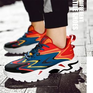 2021 Running Shoes Dik-Soled Tennis Mannen Wit Zwart Zomer Koreaanse Mode Casual Schoen Grote Size Ademend Sneakers Run-Shoe # A00016