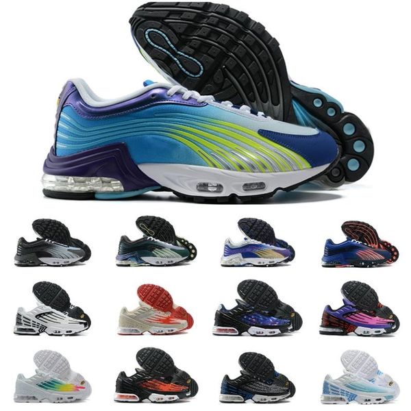 2021 Chaussures de course tn 3 III Mode Plus 2 Femmes Hommes Tuned Deep Royal Red Hyper Laser Bleu Vert OG Baskets Baskets