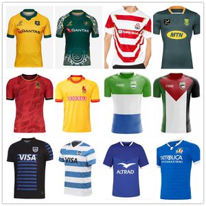 2021 S afrique maillot français Italia Australie Maori Palestine SierraLeone Janpan Rugby Maillots Chemises Chemises de sport d'équipe