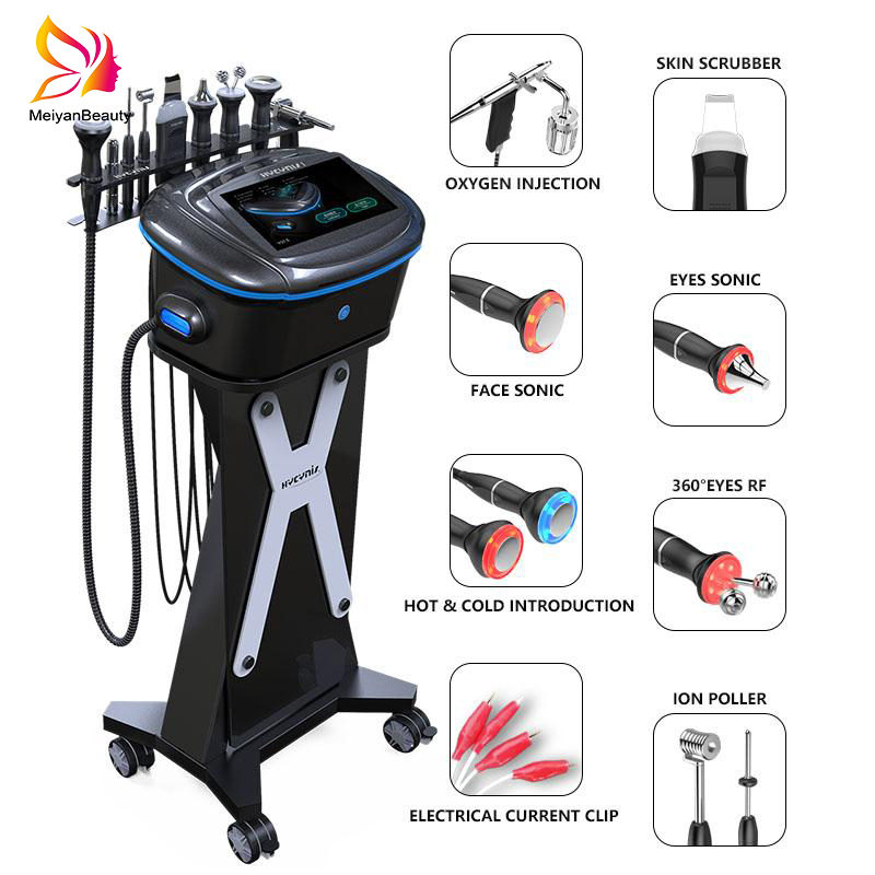 2021 Salon use 9 in 1 Multifunctional Comprehensive Management Exfoliating Lifting Firming Hydrating Whitening Skin Care Hydra Facial Machine beauty equipment