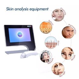 2021 Salon Gebruik Touch Screen Draagbare Facial Skin Analyzer Diagnosesysteem voor acne rimpelbehandelingsmachine met vocht
