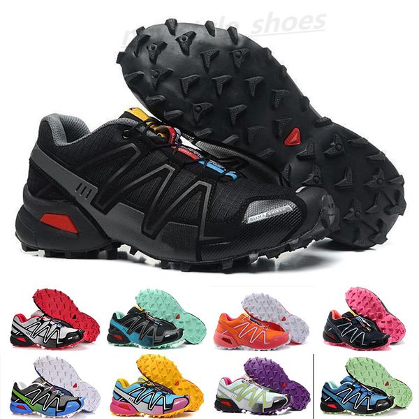 2021 Vendre des chaussures de course Speedcross 3 CS Femmes Femmes Lightweight Sneakers Navy N Zapatos Athletic imperméable TK01