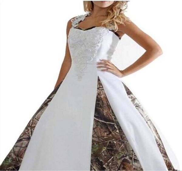 2021 Robes de mariée de camouflage sexy avec appliques robes de bal robe de fête longue robe de mariée8115691