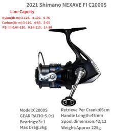 2021 Shimano Nexave FI 1000 C2000S 2500 2500S 2500HG C3000 C3000HG 4000 4000HG C5000HG Spin