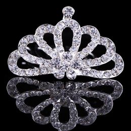 2021 Clip de cheveux en strass brillant Small Girls Girls Diadem Crown Tiara Children Head Jewelry Accessoires pour ornements Baby Hairpin6316062