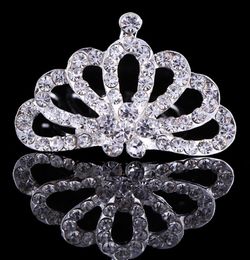 2021 Clip de cheveux en strass brillant Small Girls Diadem Crown Tiara Children Head Jewelry Accessoires pour ornements Baby Hairpin9725286