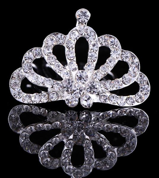 2021 Pince à cheveux en strass brillant Petites filles Diadème Couronne Diadème Enfants Tête Bijoux Accessoires pour Ornements Bébé Épingle à cheveux6399888