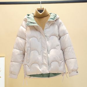 2021 court hiver veste femmes Parkas manteaux hiver à capuche solide automne manteau chaud bouffant vers le bas femmes vêtements
