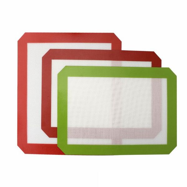 2021 Tapis de silicone Dab (11,8 x 8,3 pouces) Tapis de cuisson en silicone pour cire, huile, cuisson, herbes sèches, eau, verre, bongs, plates-formes