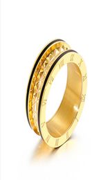 2021 Silver Ring Design for Men Women Bijoux haut de gamme Titane en acier Fashion Simple Personality Amants Rose Gold Jewelry Womens6223639