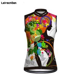 2021 camiseta de Ciclismo sin mangas para Mujer, ropa de equipo para bicicleta, camiseta de verano, chaleco de bicicleta LairschDan, ropa de Mtb, Maillot de Ciclismo para Mujer