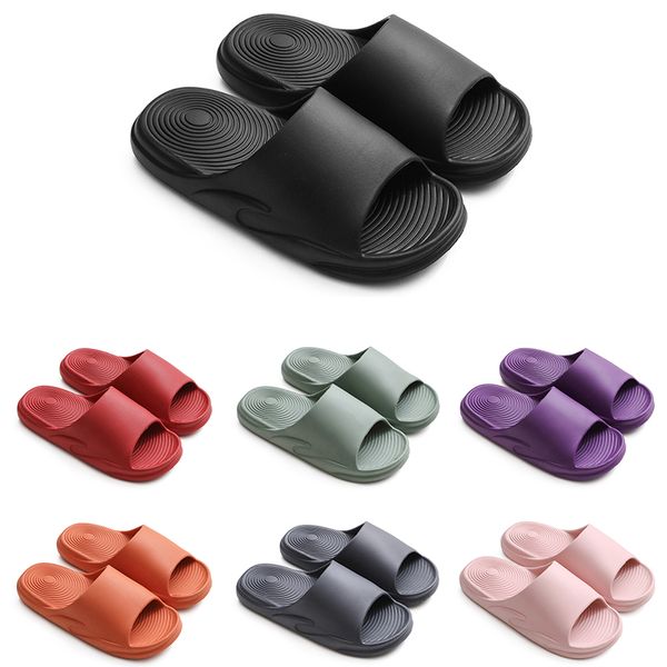 Zapatilla de verano para exteriores, sandalias para hombre y mujer, zapatillas gruesas para interiores, pareja antideslizante, negro, rojo, rosa, zapatos para el hogar