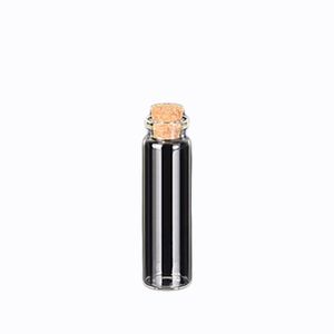 2021 Pequeñas botellas artesanales de vidrio con corchos Mini botellas de perfumes 50 22 * 80 * 12,5 mm 20 ml Envases cosméticos vacíos gratis