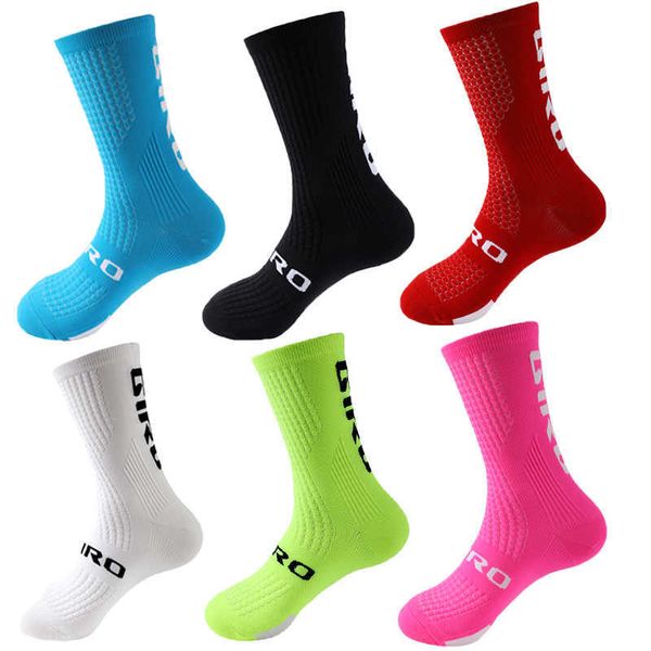 2021 Chaussettes Cuisse Haute Compression Cyclisme Hommes Femmes Football Basketball X0710