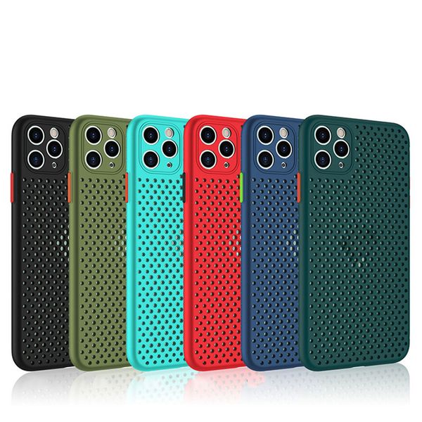 Fundas de teléfono todo incluido de TPU suave 2021 para iphone 12 Pro Max, funda de protección creativa con orificios de refrigeración