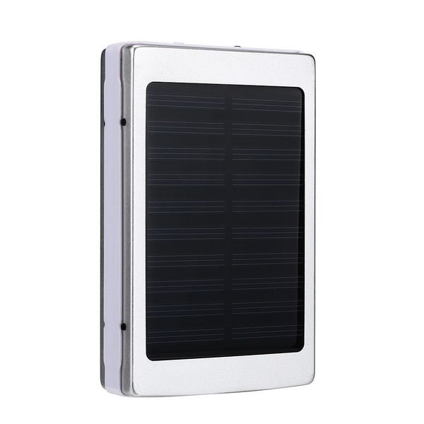 Cargadores de batería solares 2021, luz portátil para acampar, Panel de energía Solar USB doble, banco de energía con luz LED para teléfono móvil, tableta PAD