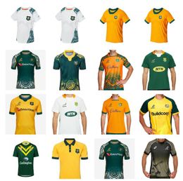 22 23 Australië Rugby Jerseys Home Away Yellow Green Kangaroos Wallaby Retro Shirt Size S-5XL Maillot de National Australia Top Shirt Rugby Camisetas Print