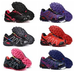 2021 Speed ​​Shoes Cross 3 4 CS Dames Designer Sneakers Schoenen Zwart Wit Rood Blauw mannelijke jogging Outdoor Sport 36-40 B196
